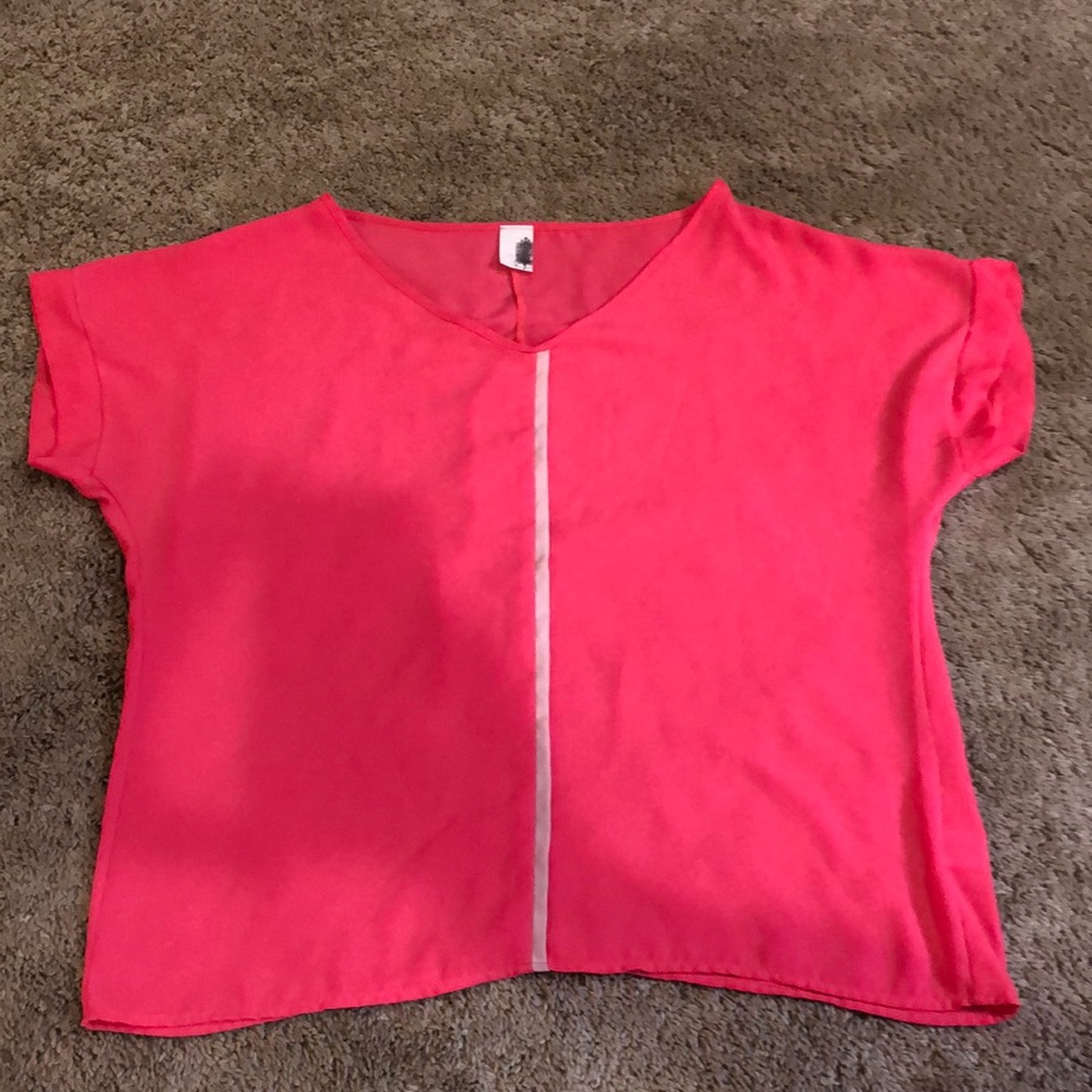 Coral boutique oversized shirt